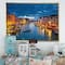 Designart - Grand Canal at Night Venice - Cityscape Photo Framed Canvas Print